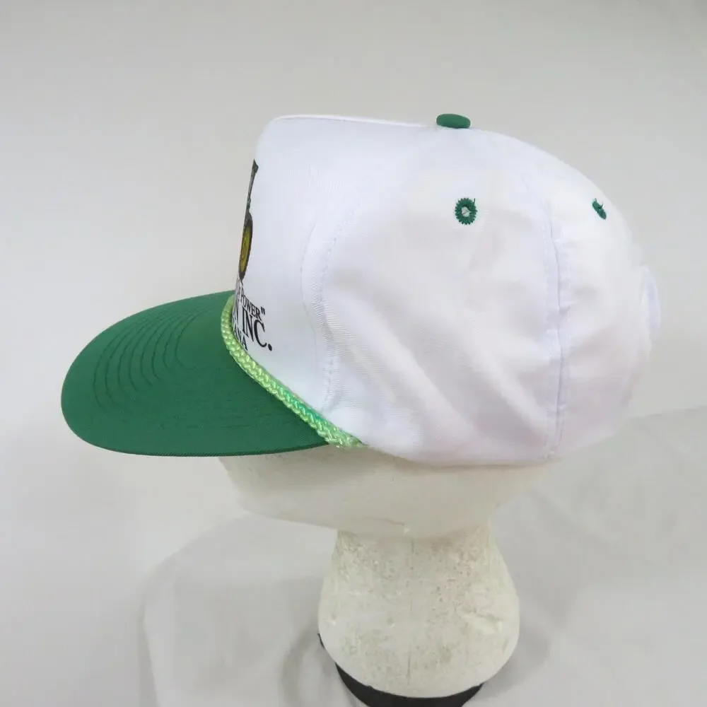 John Deere Trucker Rope Hat Cap Mohrs Brand Green White Snapback NWOT 1990s